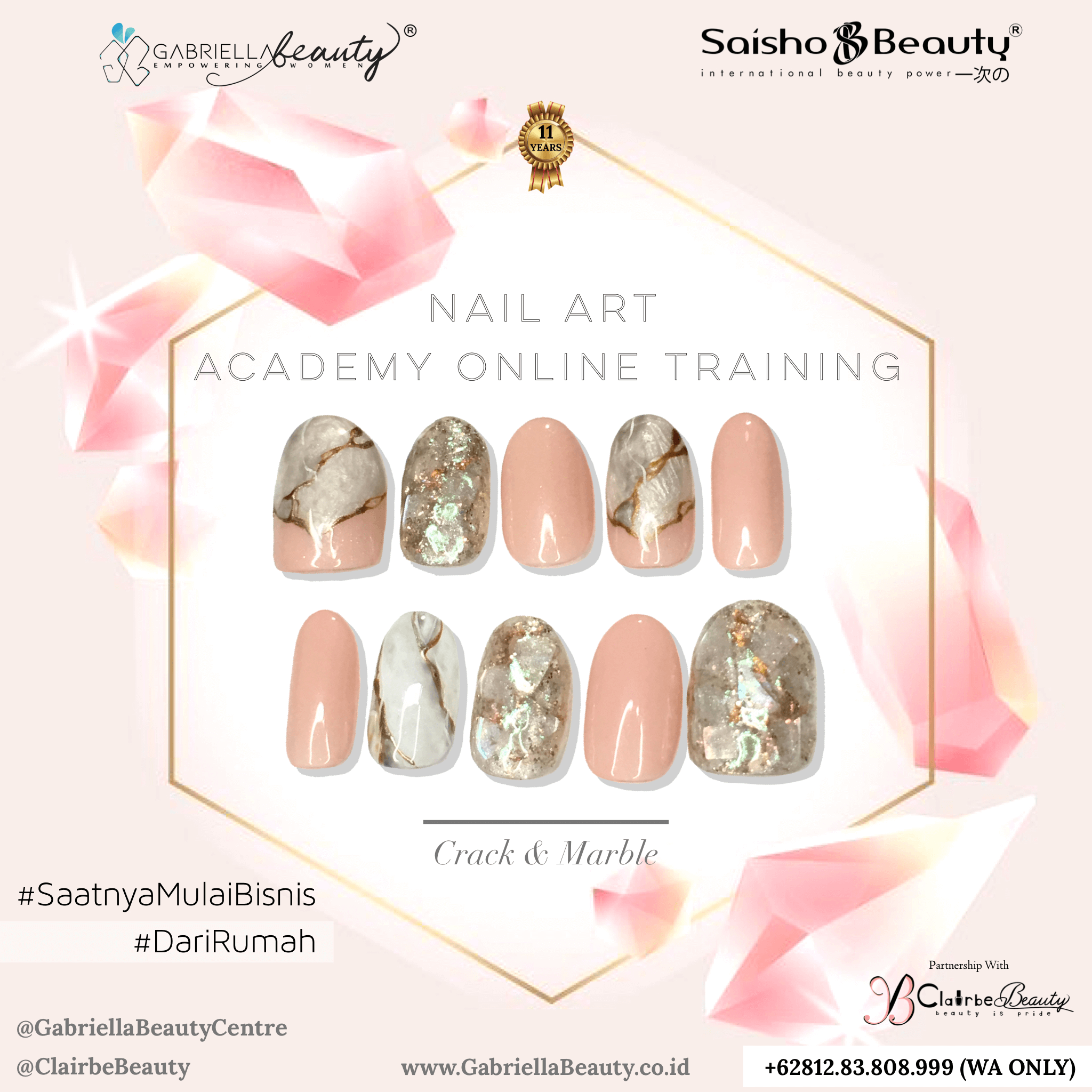 Academy Online Paket Nail Art Kursus Academy Nail Art Eyelash Extension Serta Ada Toko Offline Di Jakarta Supplier Kutek Gel