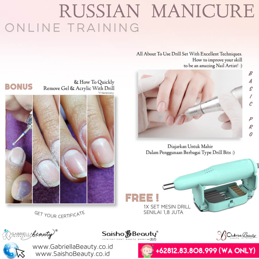Academy Online Russian Manicure Kursus Academy Nail Art Eyelash Extension Serta Ada Toko Offline Di Jakarta Supplier Kutek Gel