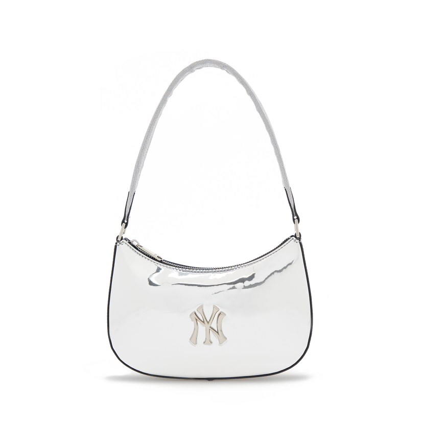 ☆送料・関税込☆MLB★BASIC SILVER HOBO BAG★ MLB BASIC SILVER HOBO BAG | Eclaire