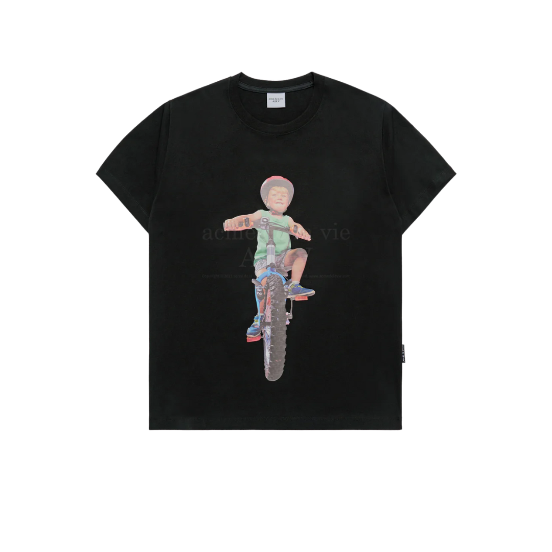 【ADLV】COWBOY LETTERING BABY FACE SHORT SLEEVE T-SHIRT 24FW COWBOY LETTERING BABY FACE SHORT SLEEVE T-SHIRT BLACK