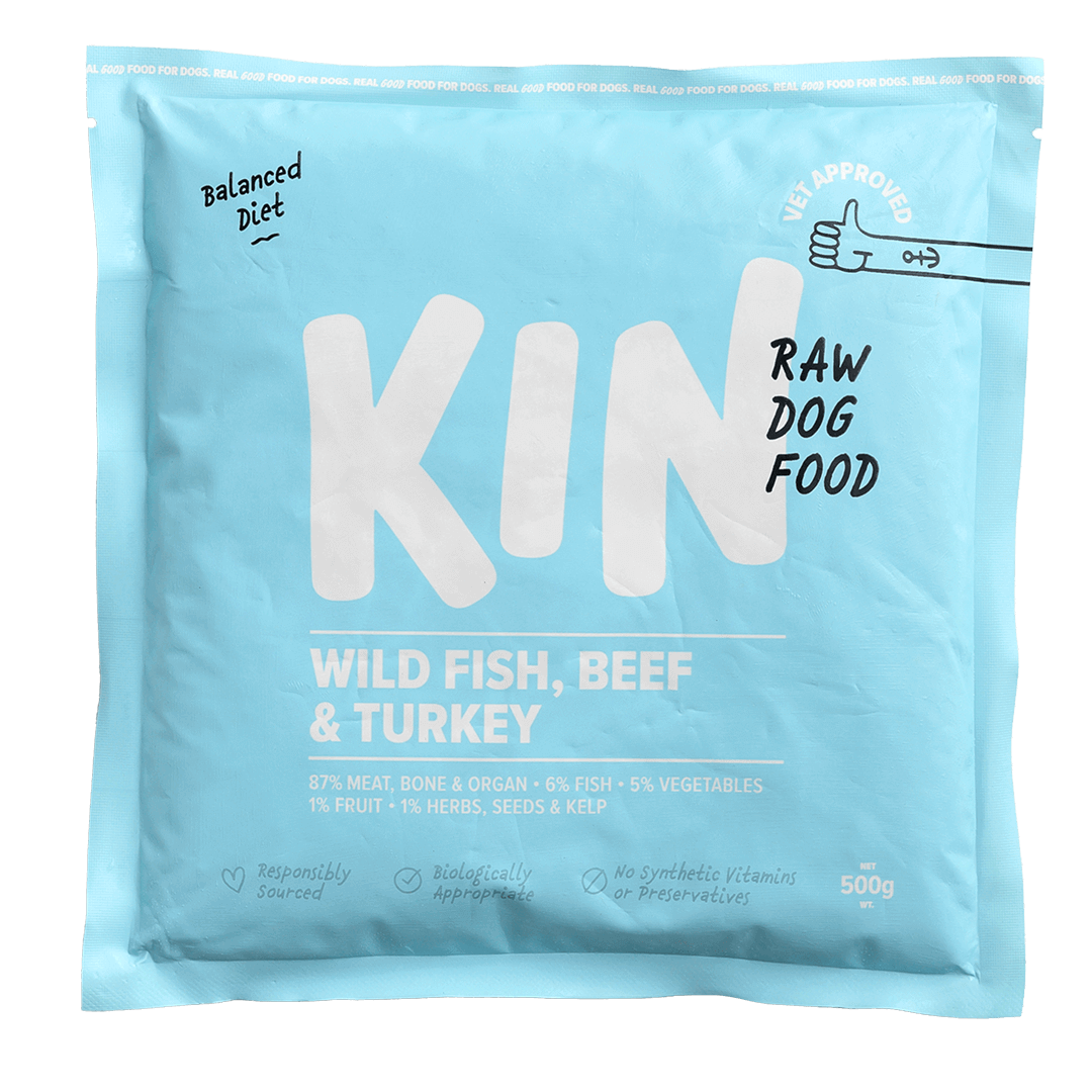 Wild Fish, Beef & Turkey | KIN Dog Food Jakarta
